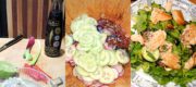 Lachssalat mit Limettendressing – salmon salad with lime dressing
